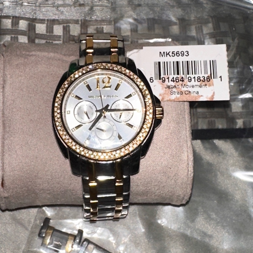 Michael Kors Gold and Silver Two-Tone Watch
